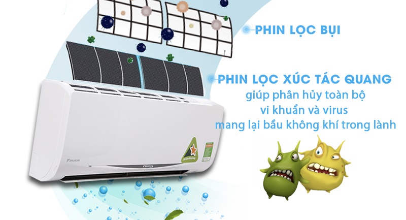 Apatit Titan - Máy lạnh Daikin Inverter 2 HP FTKC50TVMV