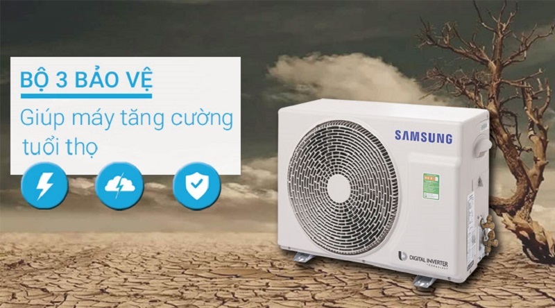 Bộ 3 bảo vệ tăng cường giúp tuổi thọ của máy được nâng cao Bộ 3 bảo vệ tăng cường giúp tuổi thọ của máy được nâng cao