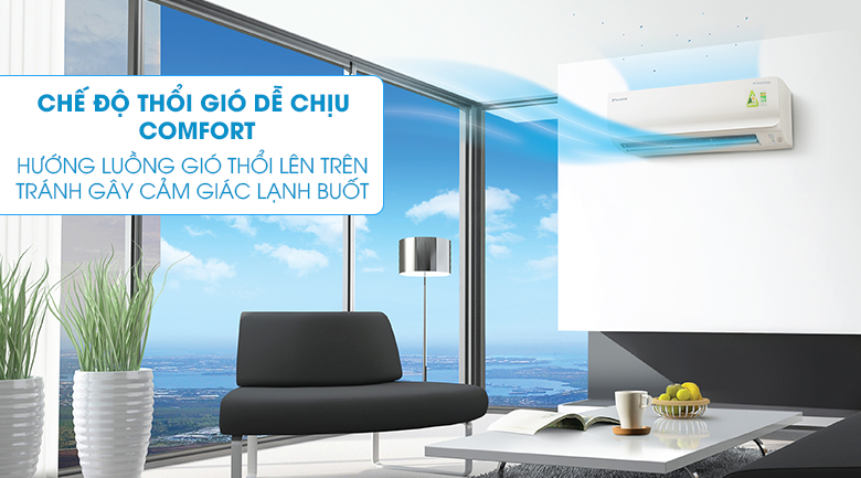 Luồng gió thoải mái Coanda - Máy lạnh Daikin Inverter 1 HP FTKM25SVMV