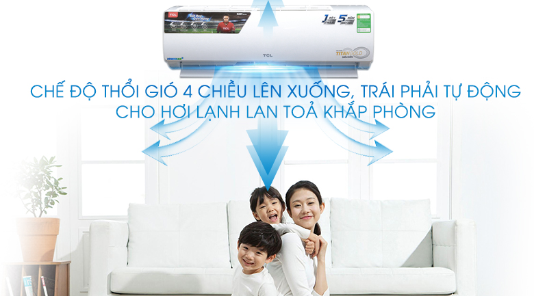 Công nghệ đảo gió 3D - Máy lạnh TCL 1HP TAC-N09CS/XA21 Công nghệ đảo gió 3D - Máy lạnh TCL 1HP TAC-N09CS/XA21