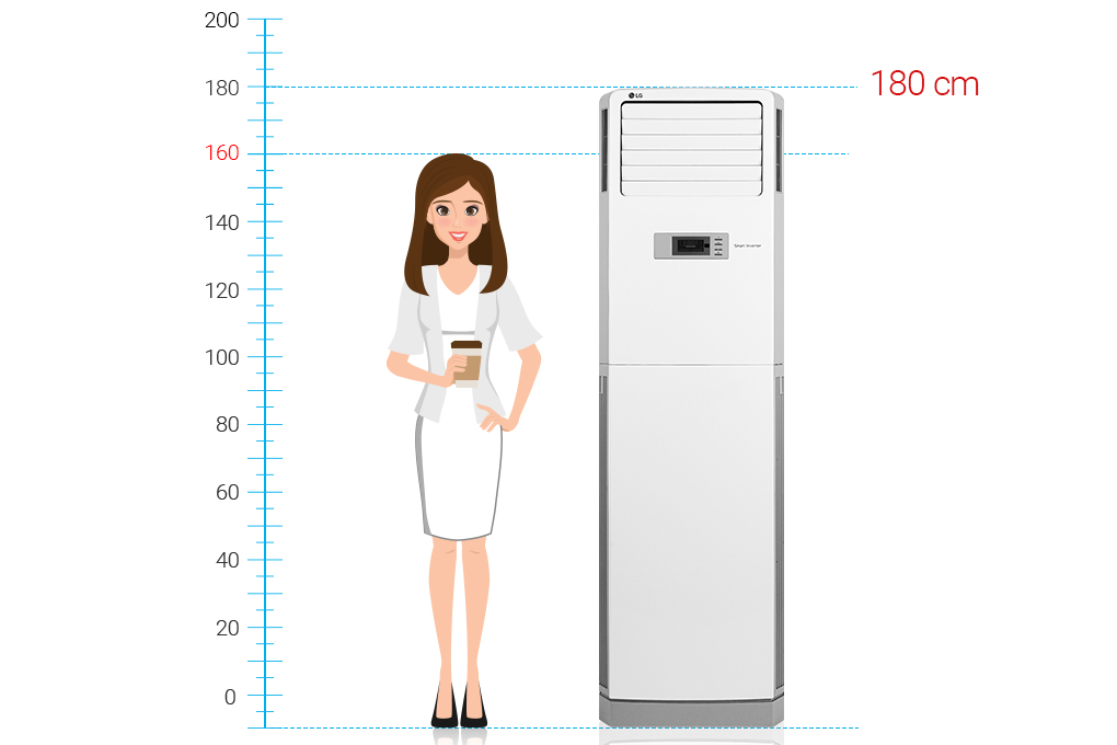 Điều hòa Tủ đứng LG Inverter 24000 BTU APNQ24GS1A3