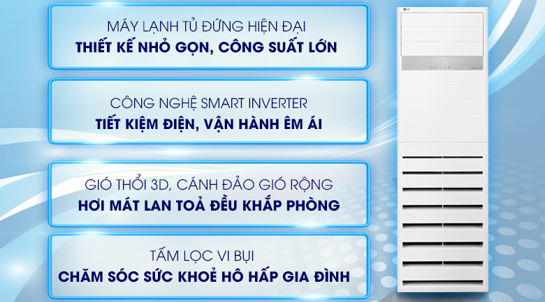 Máy lạnh tủ đứng LG Inverter 3 HP APNQ30GR5A3