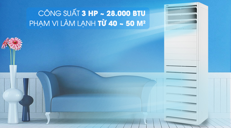 Công suất 28000 BTU - Điều hòa tủ đứng LG Inverter 28000 BTU APNQ30GR5A3
