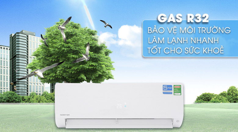 Máy lạnh Aqua Inverter 1 HP AQA-KCRV9F