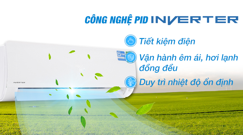 Máy lạnh Aqua Inverter 1.5 HP AQA-KCRV12F