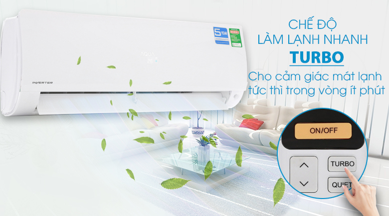 Máy lạnh Aqua Inverter 1.5 HP AQA-KCRV12F