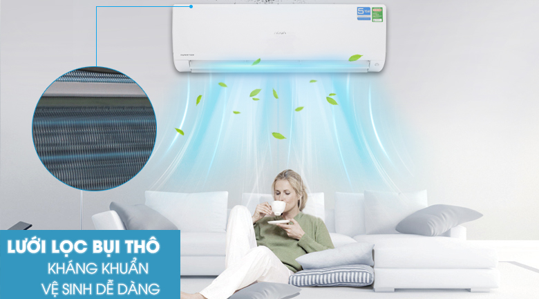 Lưới lọc bụi thô - Máy lạnh Aqua Inverter 2 HP AQA-KCRV18F Lưới lọc bụi thô - Máy lạnh Aqua Inverter 2 HP AQA-KCRV18F