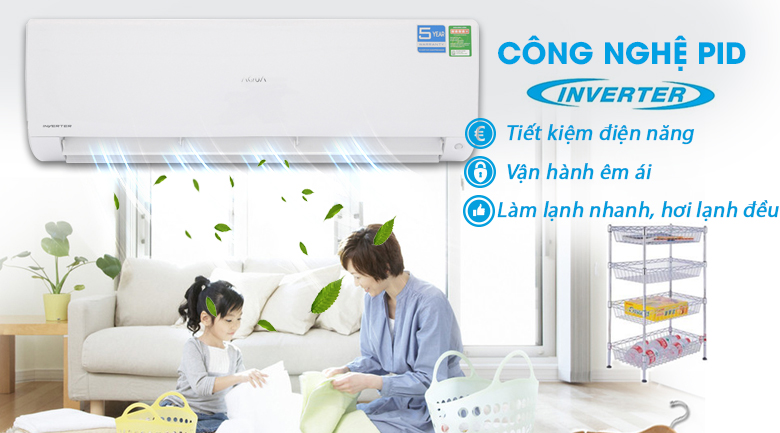 PID Inverter - Máy lạnh Aqua Inverter 2 HP AQA-KCRV18F PID Inverter - Máy lạnh Aqua Inverter 2 HP AQA-KCRV18F