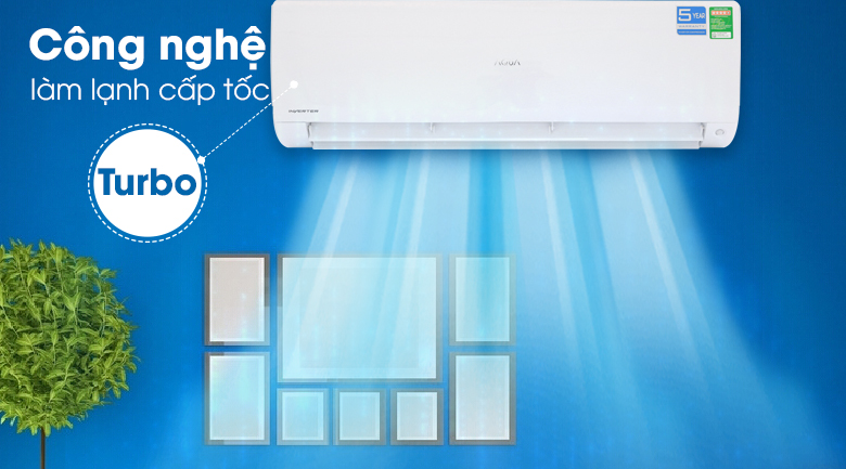 Máy lạnh Aqua Inverter 2 HP AQA-KCRV18F - Làm lạnh nhanh Máy lạnh Aqua Inverter 2 HP AQA-KCRV18F - Làm lạnh nhanh