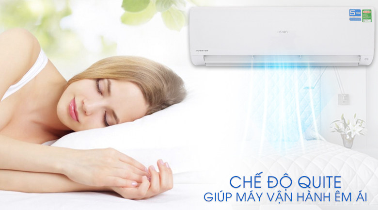 Tính năng Quite - Máy lạnh Aqua Inverter 2 HP AQA-KCRV18F Tính năng Quite - Máy lạnh Aqua Inverter 2 HP AQA-KCRV18F