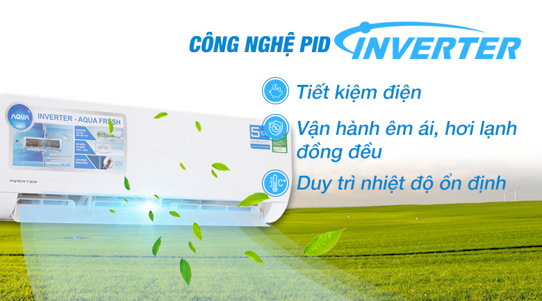 Công nghệ Inverter - Máy lạnh Aqua Inverter 2 HP AQA-KCRV18WJB Công nghệ Inverter - Máy lạnh Aqua Inverter 2 HP AQA-KCRV18WJB