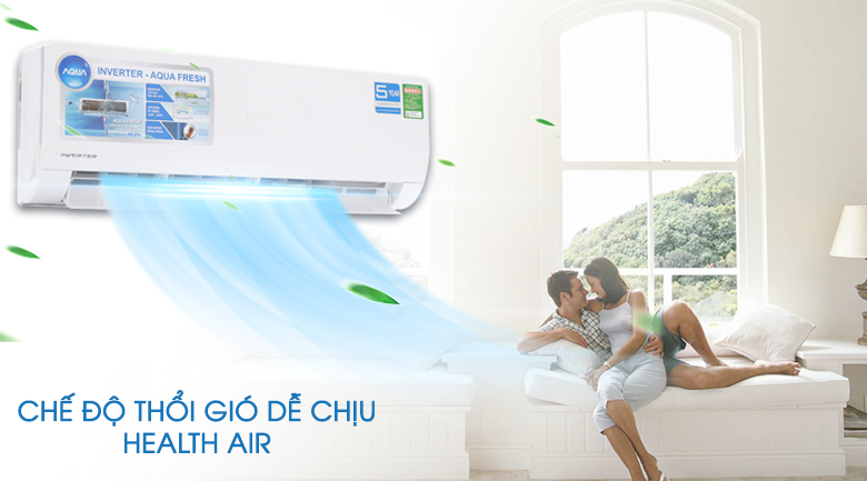 Chế độ gió dễ chịu - Máy lạnh Aqua Inverter 2 HP AQA-KCRV18WJB Chế độ gió dễ chịu - Máy lạnh Aqua Inverter 2 HP AQA-KCRV18WJB