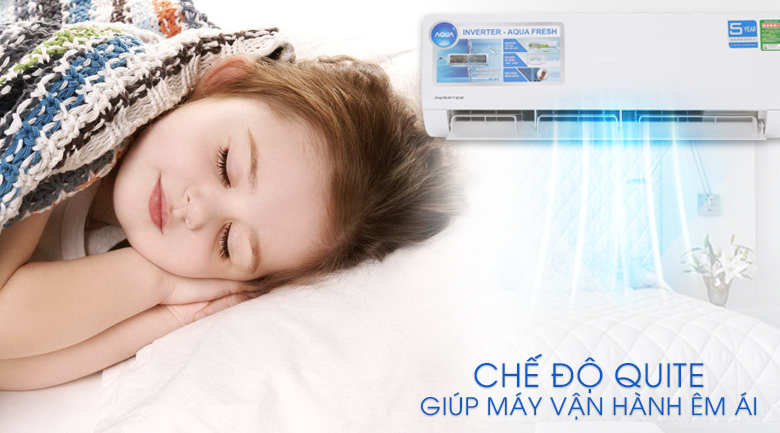 Chế độ quite - Máy lạnh Aqua Inverter 2 HP AQA-KCRV18WJB Chế độ quite - Máy lạnh Aqua Inverter 2 HP AQA-KCRV18WJB