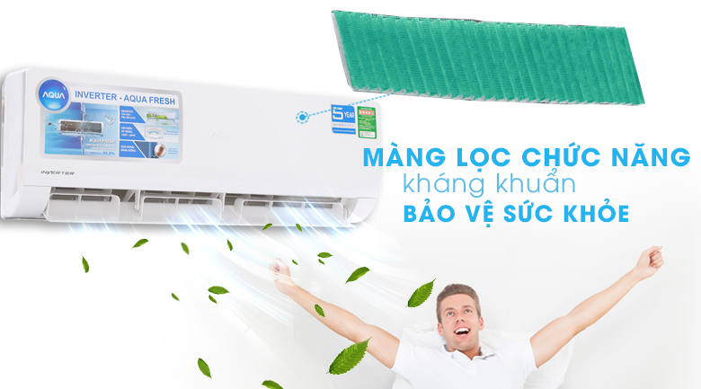 Chức năng kháng khuẩn - Máy lạnh Aqua Inverter 2 HP AQA-KCRV18WJB Chức năng kháng khuẩn - Máy lạnh Aqua Inverter 2 HP AQA-KCRV18WJB