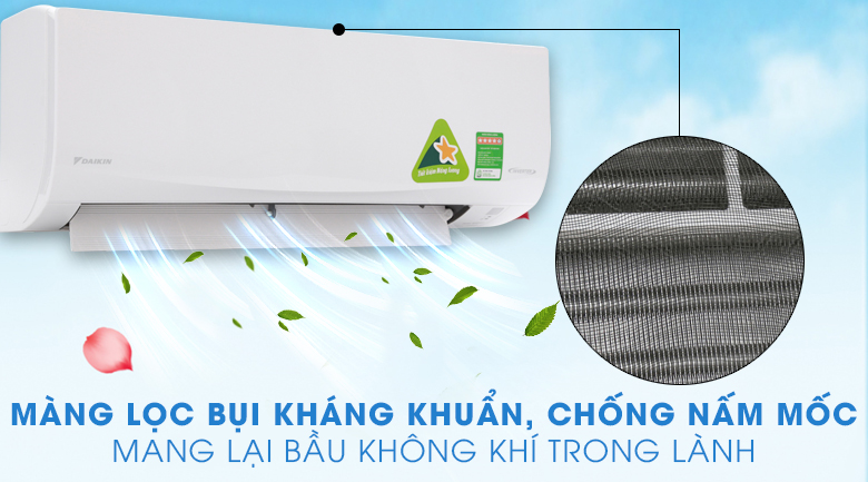 Tấm vi lọc bụi - Máy lạnh Daikin Inverter 2 HP FTKQ50SVMV