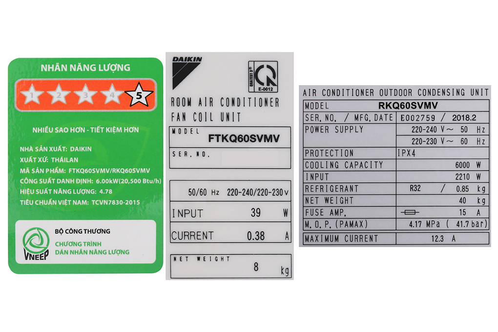 Máy lạnh Daikin Inverter 2.5 HP FTKQ60SVMV - 18
