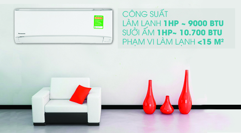 Máy lạnh 2 chiều Panasonic Inverter 1 HP CU/CS-YZ9UKH-8