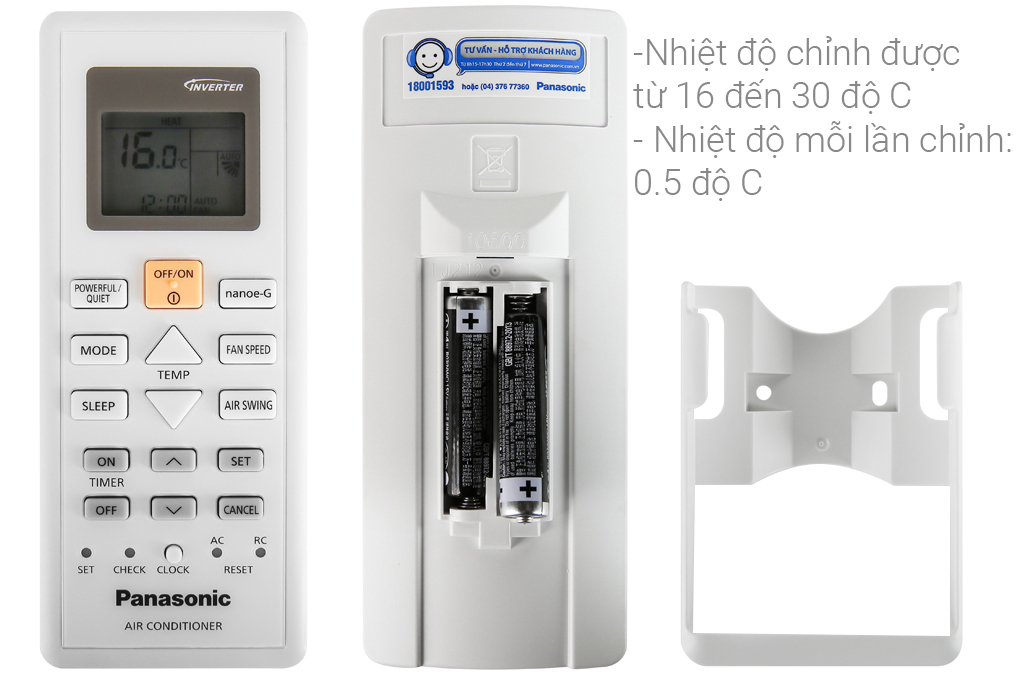 Máy lạnh 2 chiều Panasonic Inverter 1 HP CU/CS-YZ9UKH-8 Màu Trắng