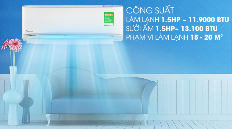 Máy lạnh 2 chiều Panasonic 1.5 HP CU/CS-YZ12UKH-8