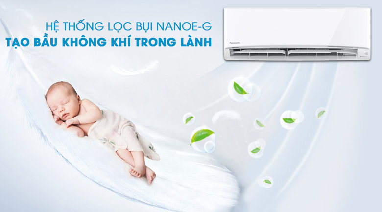 Lọc sạch không khí cùng Nanoe-G - Điều hòa 2 chiều Panasonic 11900 BTU CU/CS-YZ12UKH-8