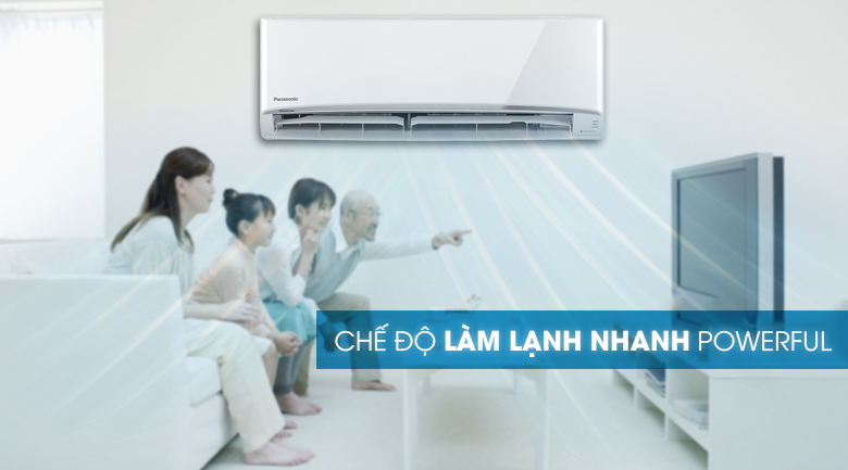 Chế độ àm lạnh nhanh Power full - Máy lạnh 2 chiều Panasonic 2 HP CU/CS-YZ18UKH-8