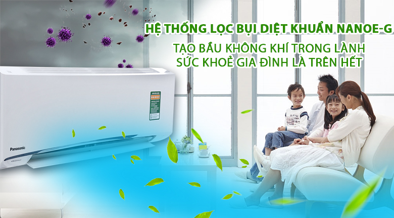 Kháng khuẩn, khử mùi - Điều hòa 2 chiều Panasonic 17700 BTU CU/CS-YZ18UKH-8