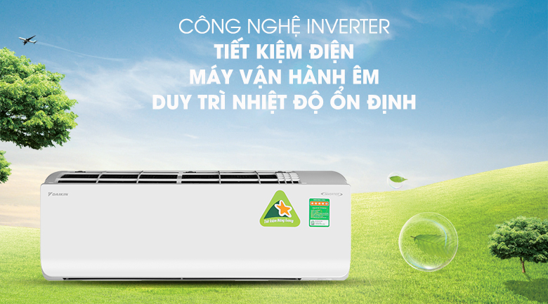 Điều hòa 2 chiều Daikin Inverter 11900 BTU FTHF35RAVMV