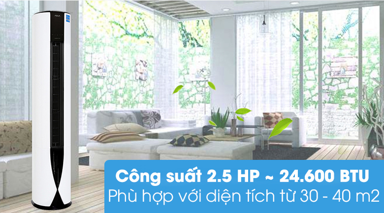 Máy lạnh tủ đứng 2 chiều Aqua Inverter 2.5 HP AQA-FCHV24C