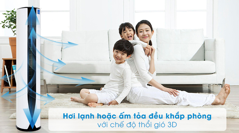 Máy lạnh tủ đứng 2 chiều Aqua Inverter 2.5 HP AQA-FCHV24C