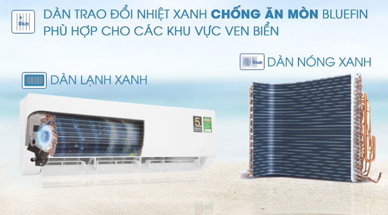 Blue Fin - Máy lạnh Aqua Inverter 1.5 HP AQA-KCRV12WNZ