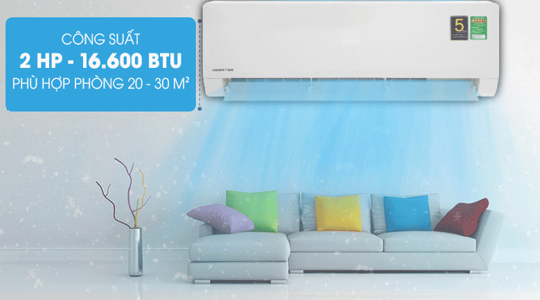 Máy lạnh Aqua Inverter 2 HP AQA-KCRV18WNZ - 16