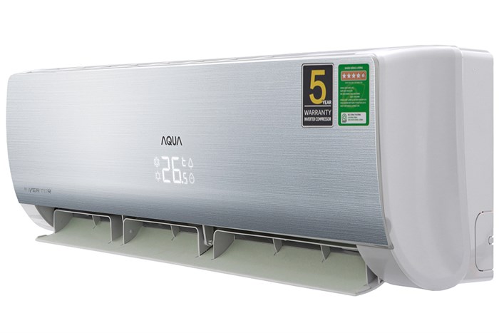 Máy lạnh Aqua Inverter 1 HP AQA-KCRV10NB Màu Bạc