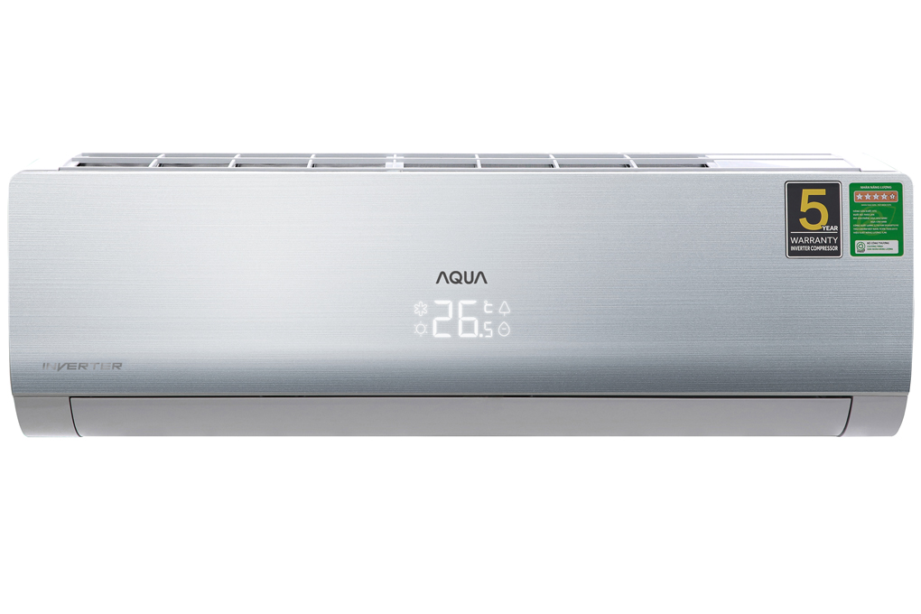 Máy lạnh Aqua Inverter 1.5 HP AQA-KCRV13NB Màu Bạc