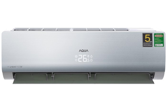 Máy lạnh Aqua Inverter 1.5 HP AQA-KCRV13NB Màu Bạc