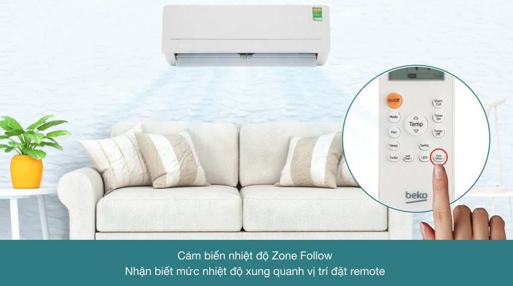 Máy lạnh Beko Inverter 1 HP RSVC09VS