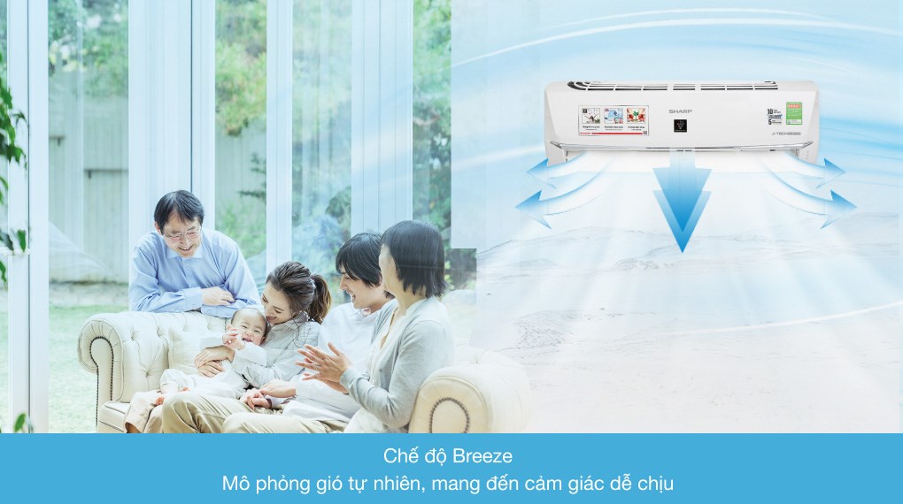Máy lạnh Sharp Wifi Inverter 1 HP AH-XP10WHW
