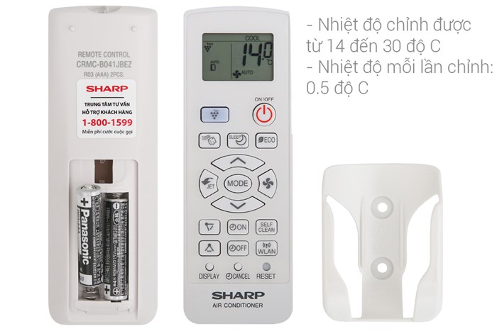 Máy lạnh Sharp Wifi Inverter 1 HP AH-XP10WHW Màu Trắng