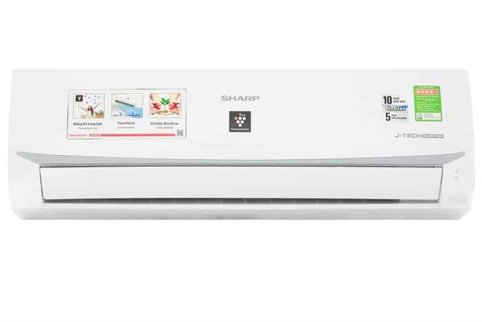 Máy lạnh Sharp Inverter 1.5 HP AH-XP13WMW Màu Trắng