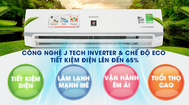 Máy lạnh Sharp Inverter 2 HP AH-XP18WMW