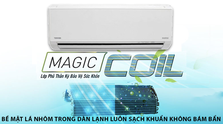 Magic Coil - Máy lạnh Toshiba Inverter 1 HP RAS-H10D1KCVG-V