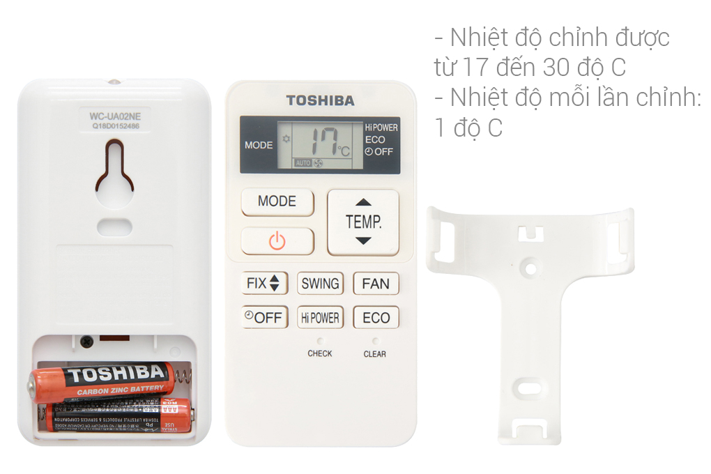 Máy lạnh Toshiba Inverter 1.5 HP RAS-H13C1KCVG-V Màu Trắng