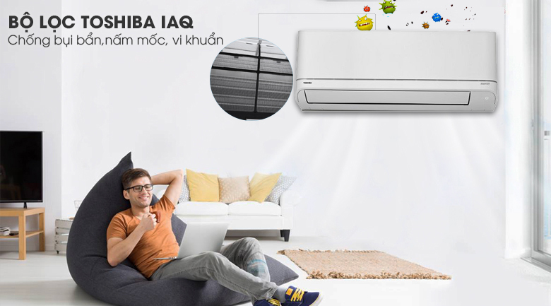 IAQ - Máy lạnh Toshiba Inverter 1 HP RAS-H10XKCVG-V