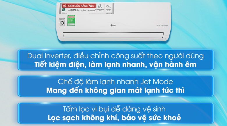 Máy lạnh LG Inverter 1 HP V10ENH - 15