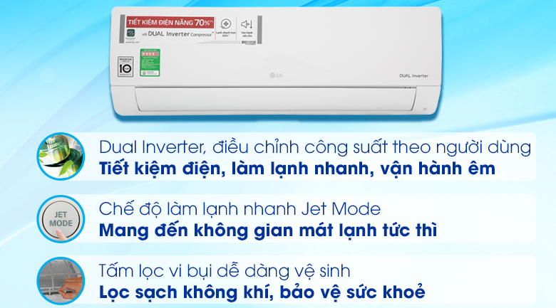 Máy lạnh LG Inverter 1.5 HP V13ENH - 18