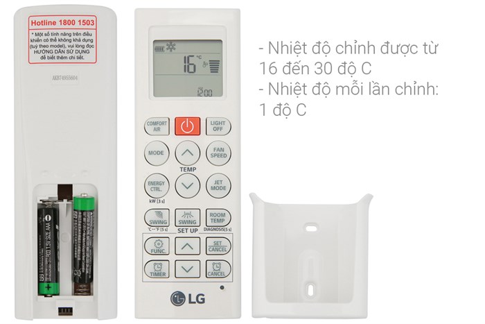 Máy lạnh LG Inverter 1.5 HP V13APH Màu Trắng