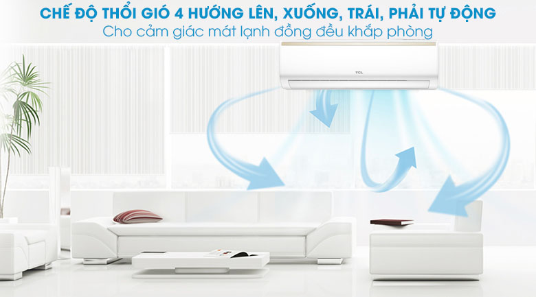 Đảo gió 3D - Máy lạnh TCL Inverter 1 HP TAC-10CSI/KE88N