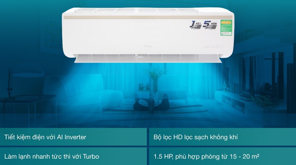 Máy lạnh TCL Inverter 1.5 HP TAC-13CSI/KE88N - 2
