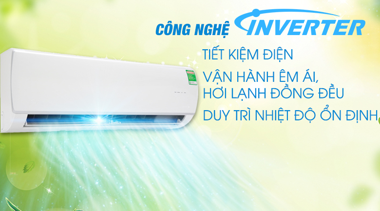Công nghệ Inverter - Máy lạnh Midea Inverter 1 HP MSAF-10CRDN8