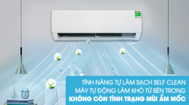 Máy lạnh Midea Inverter 1 HP MSAF-10CRDN8