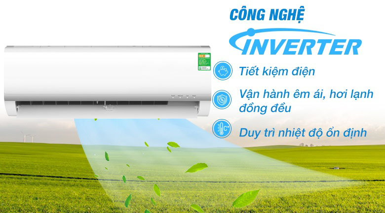 Công nghệ Inverter - Điều hòa Midea Inverter 10000 BTU MSAF-10CRDN8